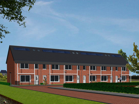 6 passiefwoningen aan de Witte Dam te Westwoud