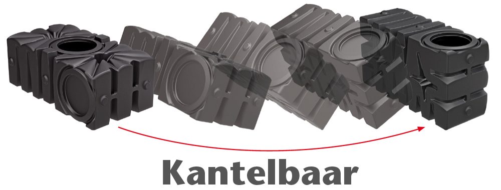 Kantelbare regenwatertank