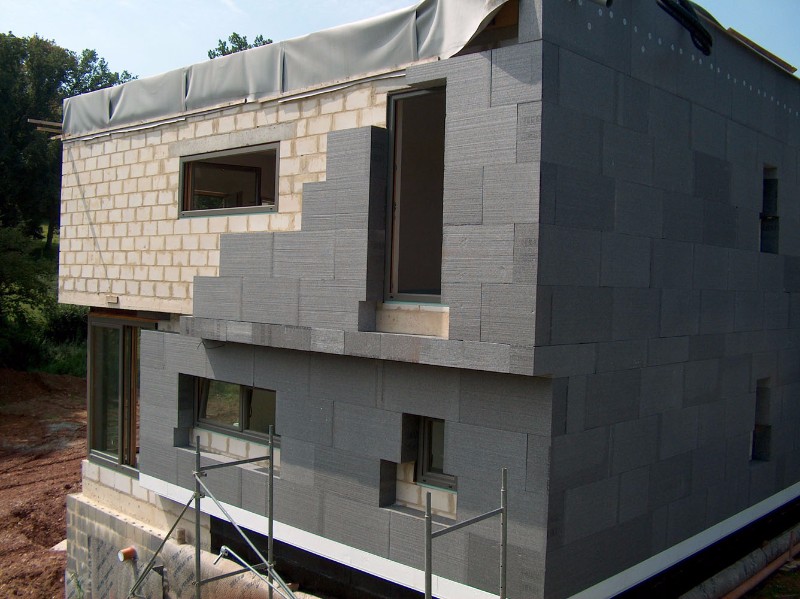 Constructie van een passieve woning