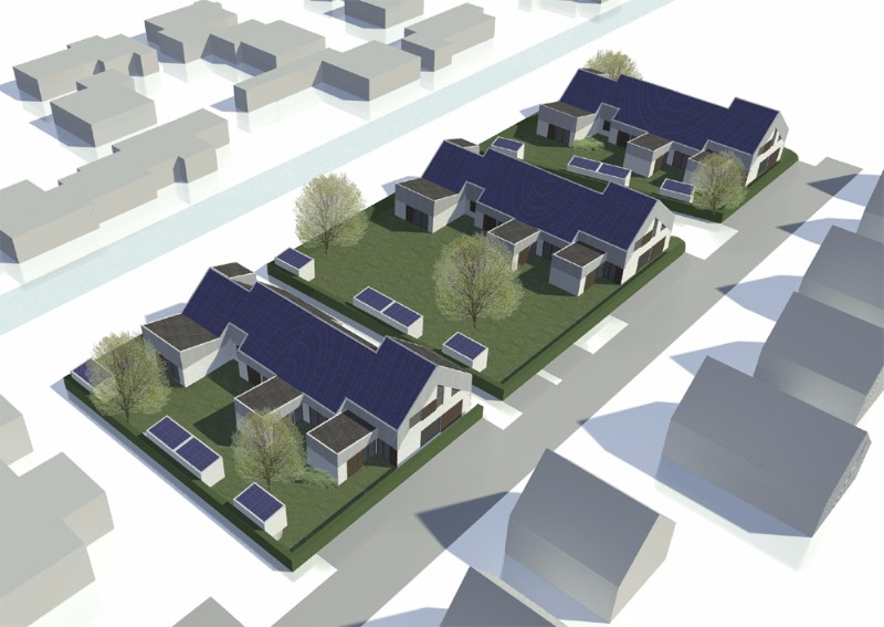 12 uitbreidbare nulenergiewoningen ‘t Zouteland